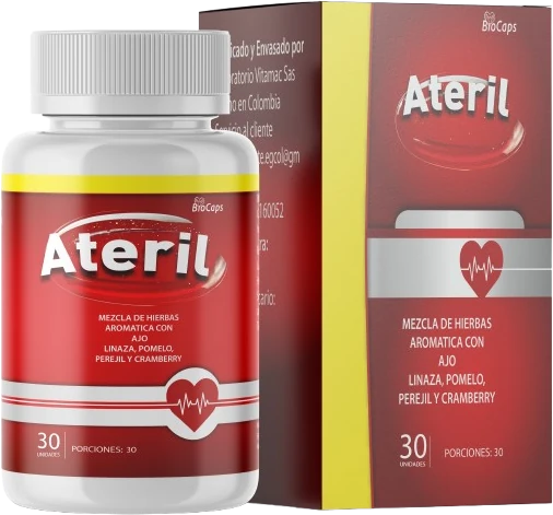 Ateril, frasco de 30 cápsulas