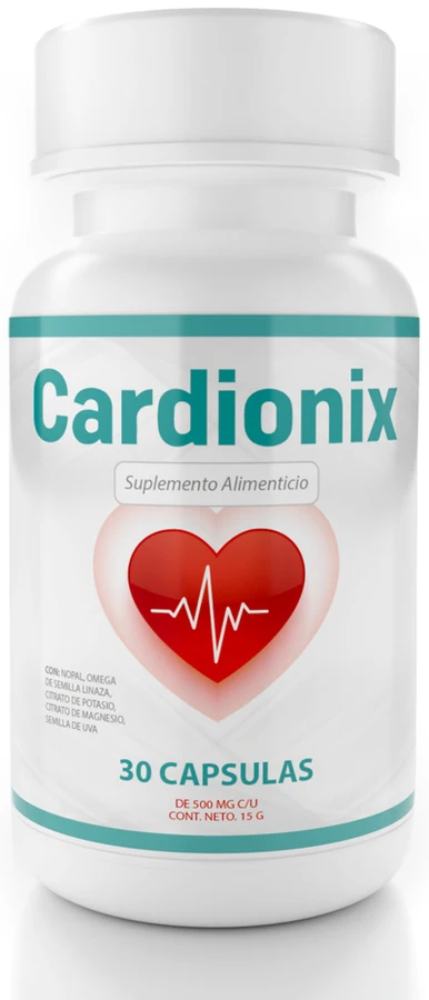 Cardionix: frasco de 30 cápsulas de 500 mg