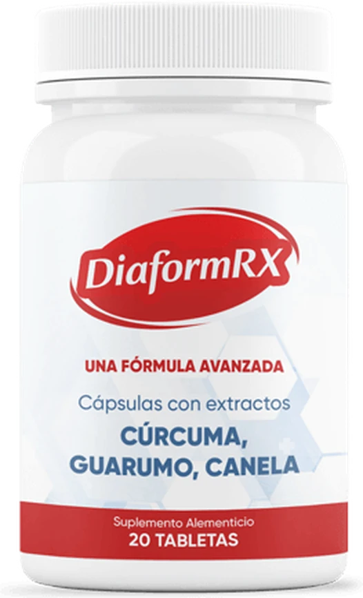 DiaformRX, frasco de 20 cápsulas