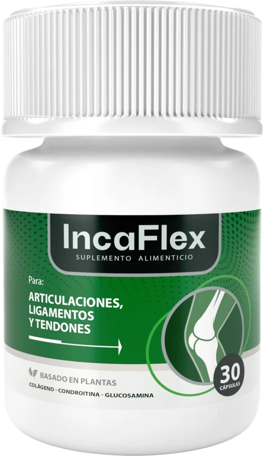 Frasco de IncaFlex, frasco de 30 cápsulas