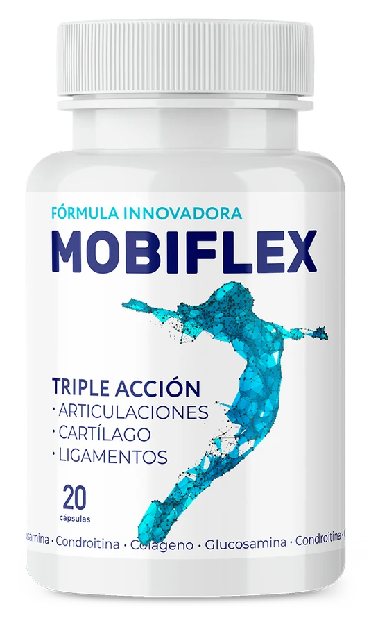 Frasco de Mobiflex, frasco de 20 cápsulas