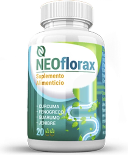 Neoflorax: frasco de 20 cápsulas