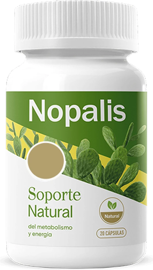 Frasco de Nopalis, frasco de 20 cápsulas