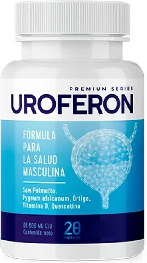 Frasco de Uroferon, frasco de 20 cápsulas