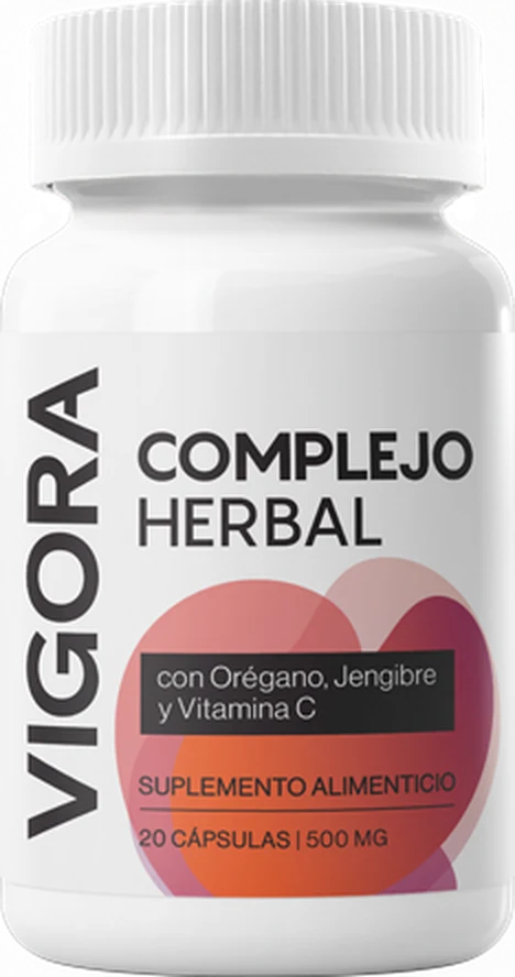 Vigora: frasco de 20 cápsulas de 500 mg